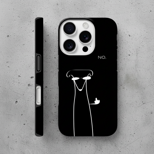 NO. l Black l iPhone Case Though