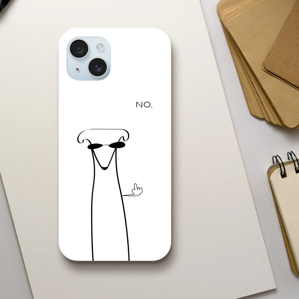 NO. l White l iPhone Case Though